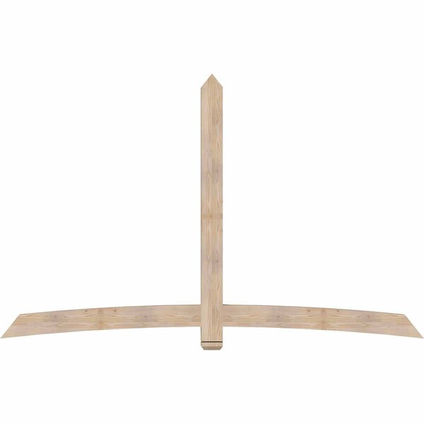 Ekena Millwork Bellingham Smooth Timber Gable Bracket, Douglas Fir, 108"W x 68"H x 3 1/2"D x 5 1/2"F, 15/12 Pitch GBW108X68X0406BEL00SDF - main